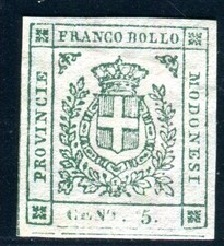 ITALIA VECCHIA MODENA 1859 7c