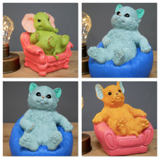 Elefante colorato brillante su