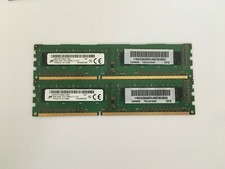 KIT MEMORIE RAM 2 x 4 GB = 8 GB DDR3 MICRON PC3 12800U 1600 MHz 240 PIN DESKTOP