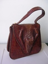 Borsa coccodrillo anni 50 - borsa,