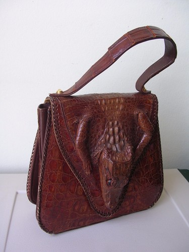 Borsa coccodrillo anni 50 - in,
