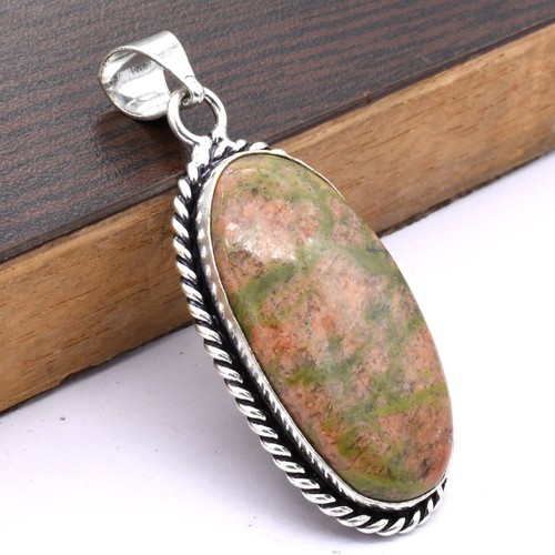 Unakite ciondolo etnico - unakite,