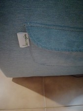 Poltrona reclinabile elettrica relax col. Azzurro In Vellutino