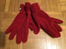 CONTE OF FLORENCE GUANTI PILE BAMBINO BAMBINA JUNIOR ROSSO TAGLIA XL