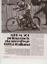 advertising test MOTO SPEEDWAY MTRM 500 1977 MOTOITALIANE SPEEDWAY EPOCA
