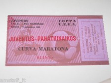 JUVENTUS PANATHINAIKOS GREECE BIGLIETTO TICKET 1980 19081 COPPA UFE UEFA CUP