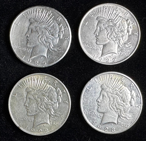 Peace silver dollars - us,