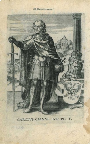 Ritratto carlo calvo - di,