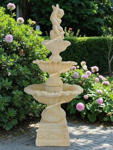 Fontana decorativa con vasche - fontana,