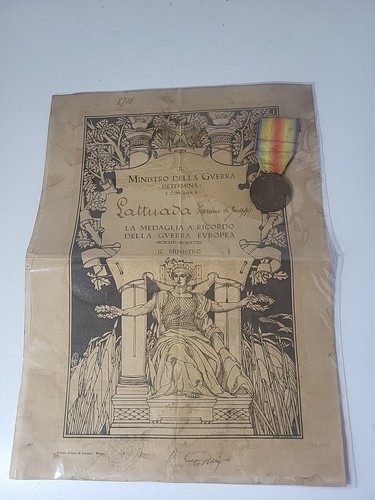 Diploma piu medaglia ricordo - medaglia,