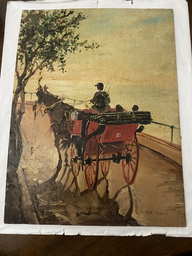 Quadro con carrozzella - con,