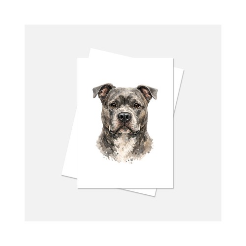 Pitbull dog notecard - pitbull, vuoto