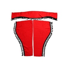 Rosso Felpa Velluto Tende con