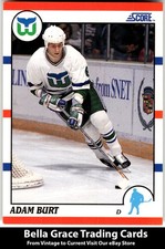 1990-91 Score Canadian Adam Burt #370 Hartford Whalers Rookie NHL Hockey 