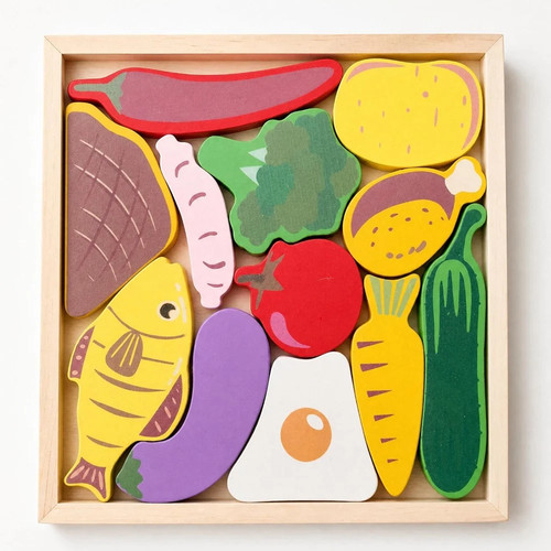 Puzzle incastro in legno - a,