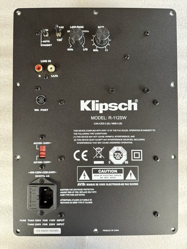 Amplificatore klipsch 112sw - amplificatore,
