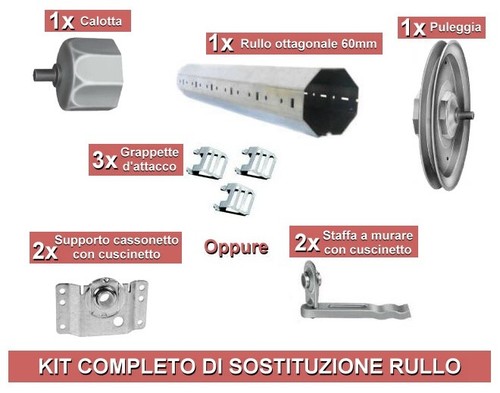 Rullo tapparella calotta - rullo,