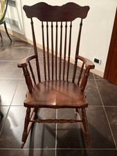 Sedia a dondolo in legno