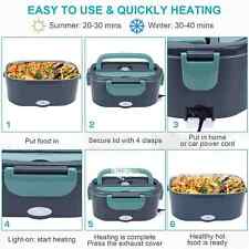 XREXS Contenitore per il pranzo elettrico, 60 W, 1,5 l, per auto, 3 in 1 (12 V/2