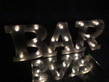 Insegna Luminosa Bar A Lampadine