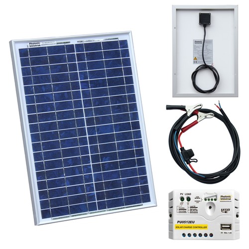 Kit pannello solare 20w - kit,