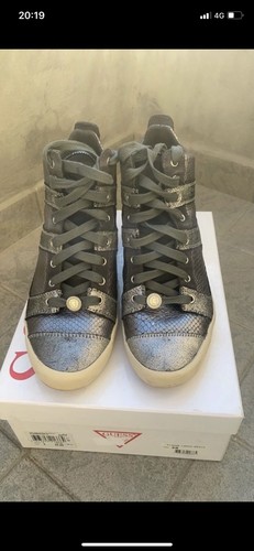 Sneakers guess zeppa argento - sneakers,