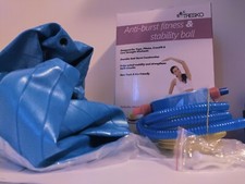 PALLA FITNESS GONFIABILE CON POMPA PER ESERCIZI PILATES PALESTRA YOGA 65 cm