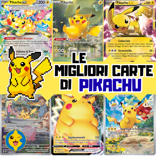 Pikachu migliori carte - pikachu,