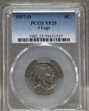 1937-D 3 zampe di bufalo