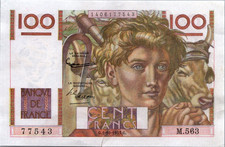 Francia 100 franchi 1953 - franchi,