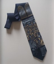Fornasetti Milano Giubileo 100% silk seta necktie cravatta VNTG