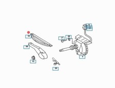 MERCEDES W201 190 SPAZZOLA TERGICRISTALLO FARO FANALE ANTERIORE OEM A2018200245