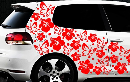 Pezzi adesivi auto fiori - 98,