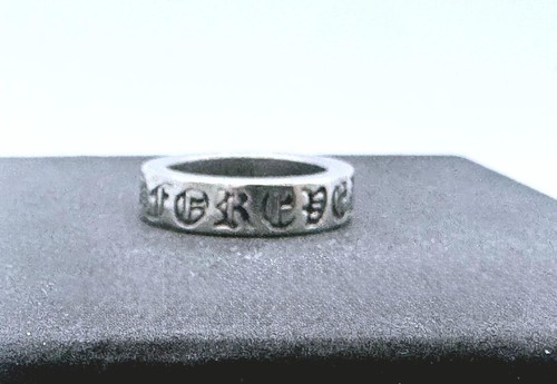 Anello vintage cuori cromati