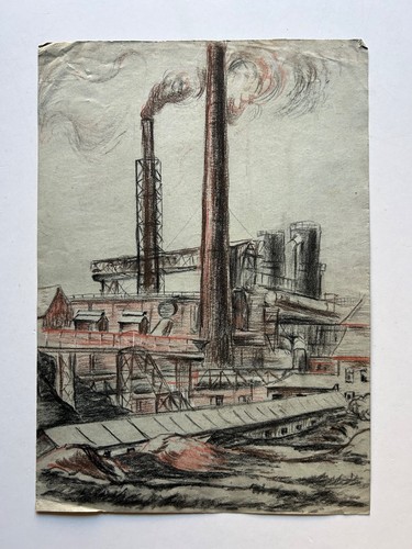 Disegno paesaggio con