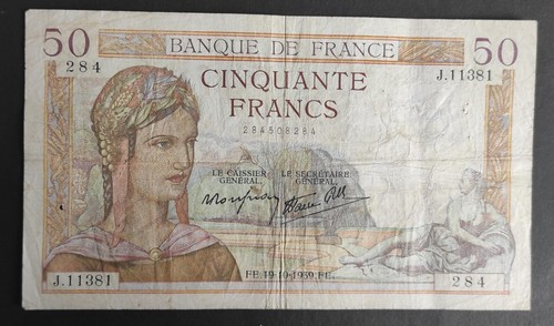 Francia banconota da 50 - banconota,
