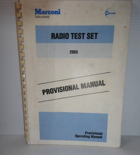 Marconi 2965 radio test set - 2965,