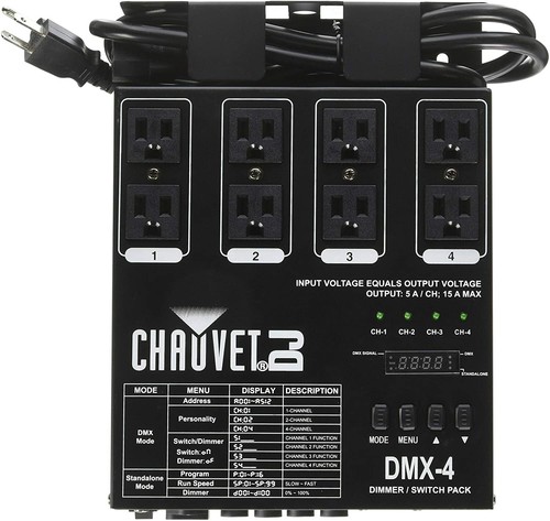 Chauvet dmx confezione - dmx-4,