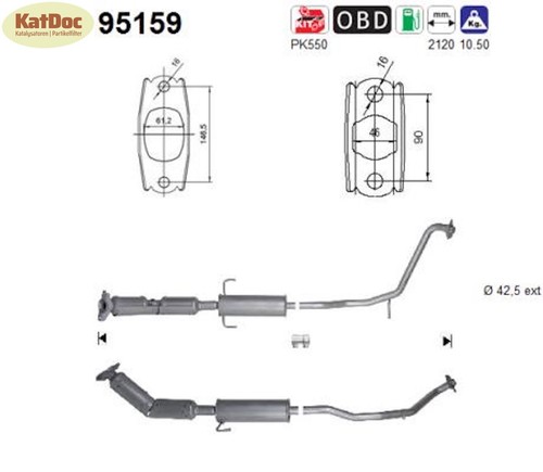 Catalizzatore per toyota - catalizzatore,