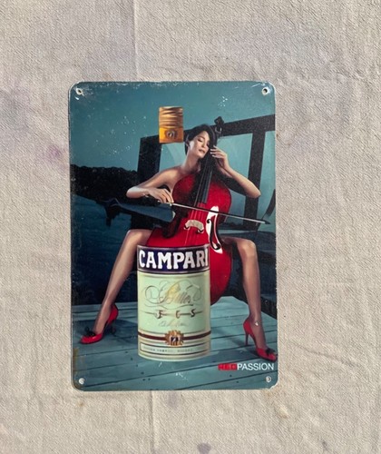Insegna metallo campari - insegna,