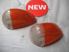 FIAT OM 615 - coppia plastiche bicolori fanalini / frecce - Ricambio nuovo