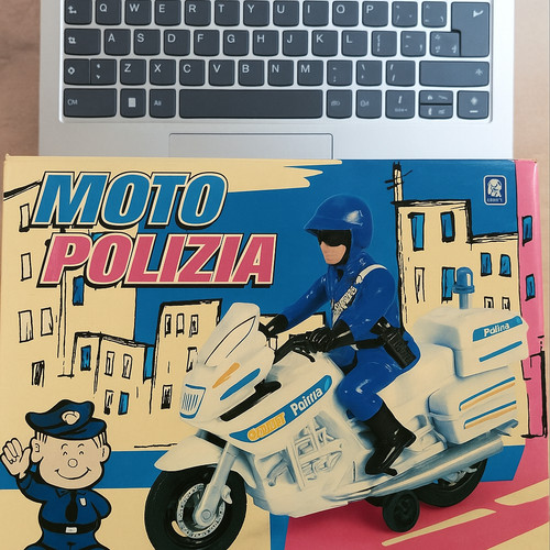 Moto polizia giocattolo con - moto,