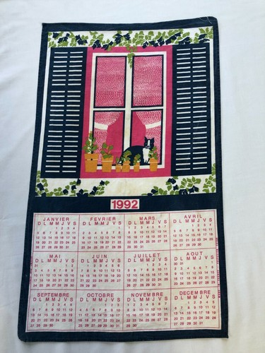 Asciugamano calendario 1992 - asciugamano,