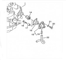 COPERCHIO TERMOSTATO YAMAHA F4