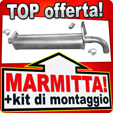 Silenziatore Posteriore per VW T3 TRANSPORTER III 1.6 TD 1984-1989 Marmitta