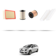 HOFFCAR Kit tagliando - 4 filtri per Peugeot 5008 2.0 HDI 110kw dal 2009