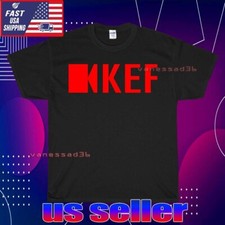 NUOVA CAMICIA KEF SUBWOOFER LOGO UNISEX T-SHIRT DIVERTENTE AMERICANA USA TAGLIA S-5XL
