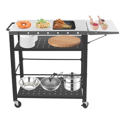 Carrello tavolo barbecue - tavolo,