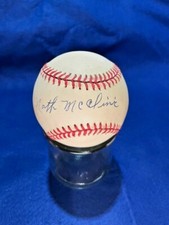 NATH MCCLINIC Auto/Firmato Baseball NEGRO LEAGUE, CRACKERS, BUCKEYES COA