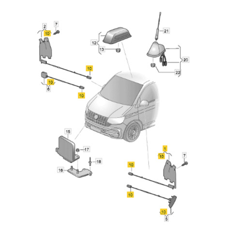 Nuovo modulo antenna specchio - nuovo,